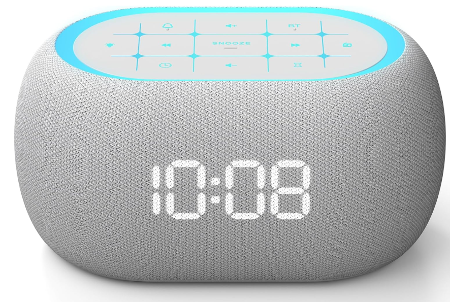Radio reloj despertador digital con altavoz Bluetooth