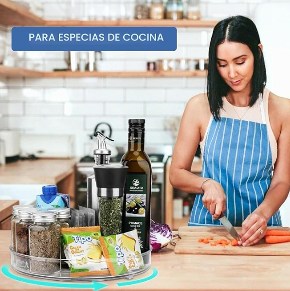 Plato Giratorio para Cocina 23.5CM+27CM, 360°