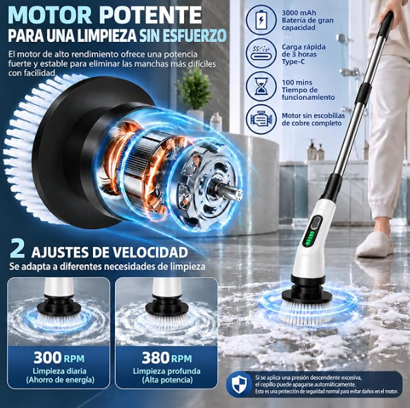 Cepillo Electrico Limpieza Hogar